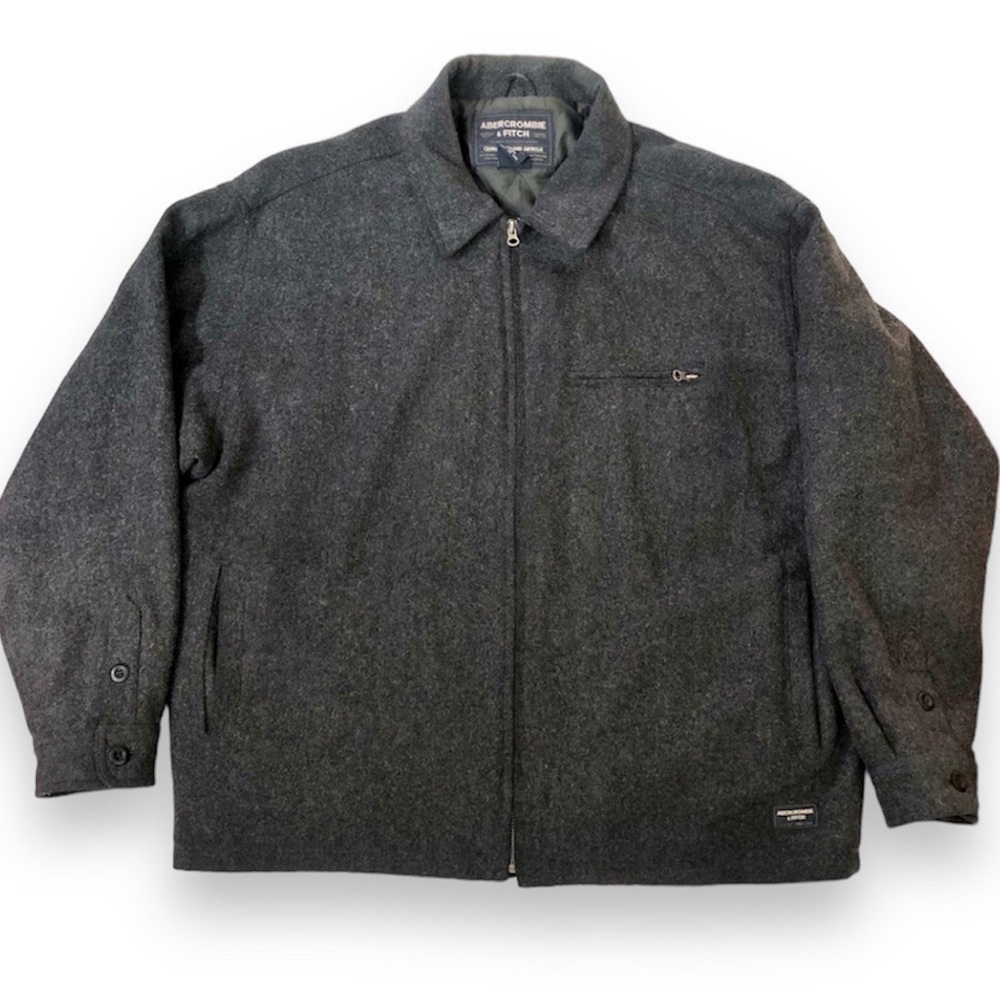 Abercrombie & Fitch Reliable Outdoor Goods Vintage Wool Blend Jacket Gray Coat